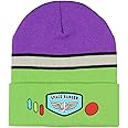 Disney Toy Story Space Ranger Buzz Lightyear Costume Knit Cuff Beanie Hat Multicolored