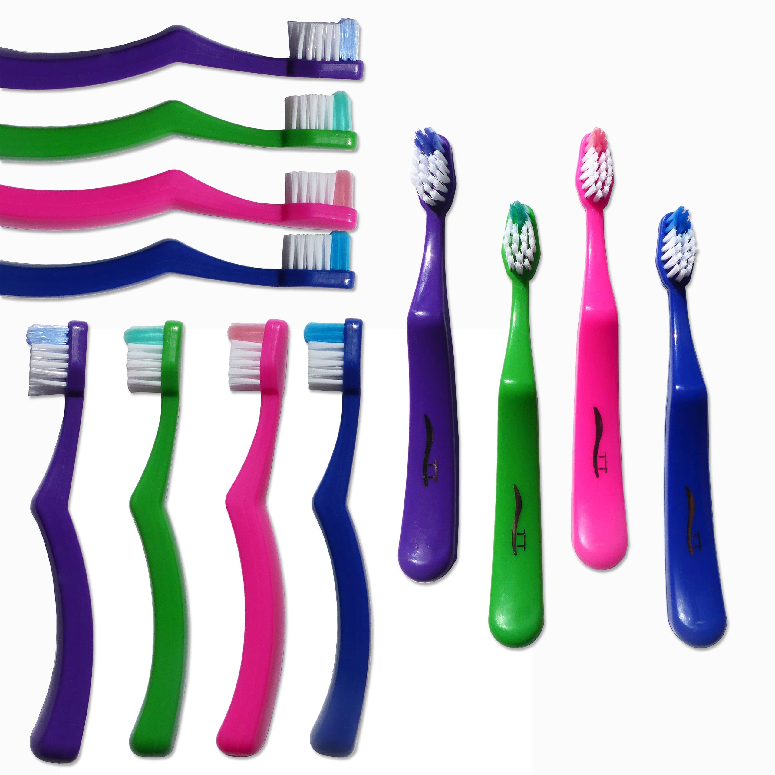 20 Children's Toothbrushes ~ Bulk Packs Kids Manual Brushes (Tiny Teeth)