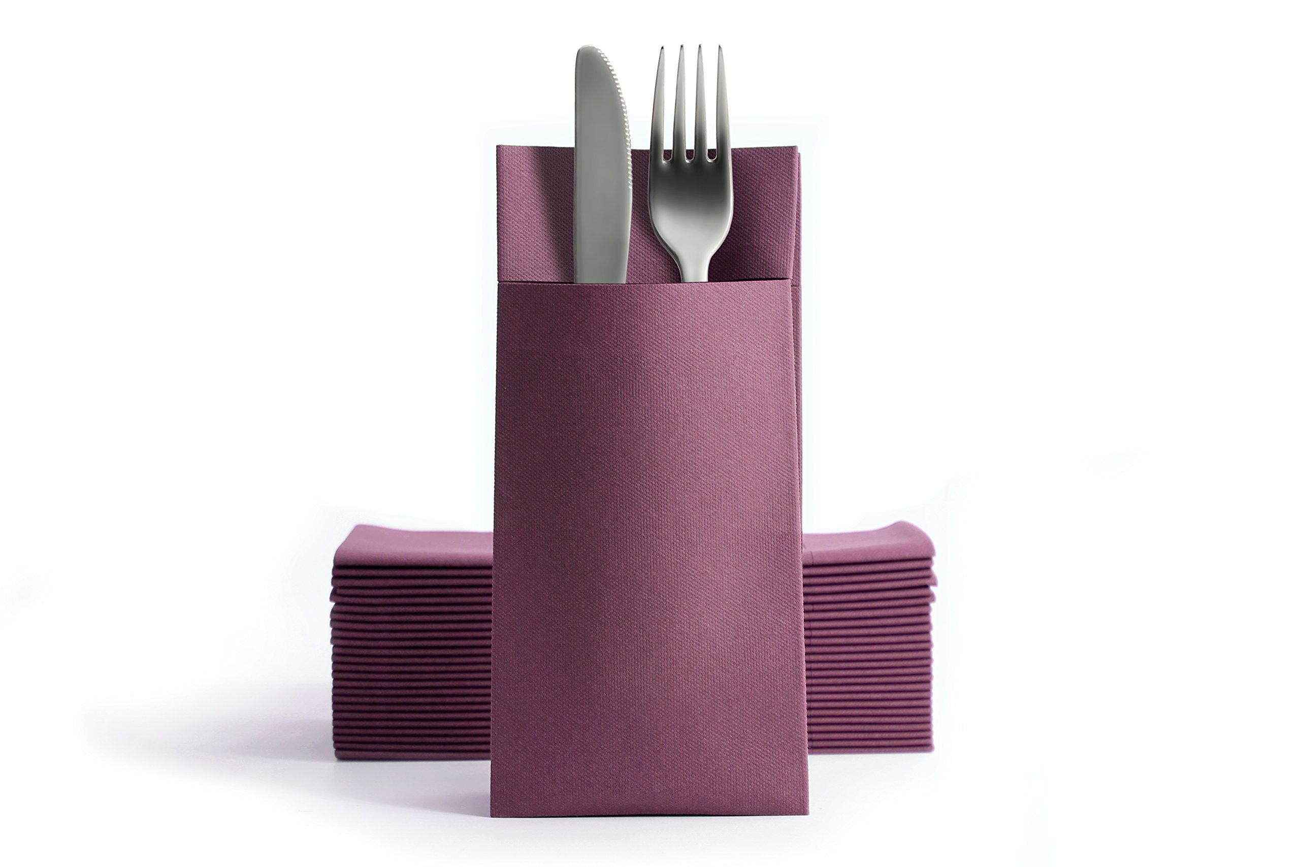 Alvotex Airlaid Cutlery Napkins 39 x 40 cm 50/1 - PLUM (662)
