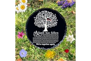 CSUPPCREA Sympathy Gift Garden Stone Memorial Plaque for Loss of Loved One, Unique Mom, Dad or Husband Bereavement Remembrance Grief & in Memory of Loved Ones Gift for Outdoor or Indoor Decor