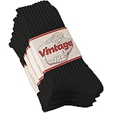 DAUCO 4 Pairs Natural 98% Cotton Socks for Women & Men Crew Seamless Cozy Fall Socks Breathable Unisex Slouchy Socks