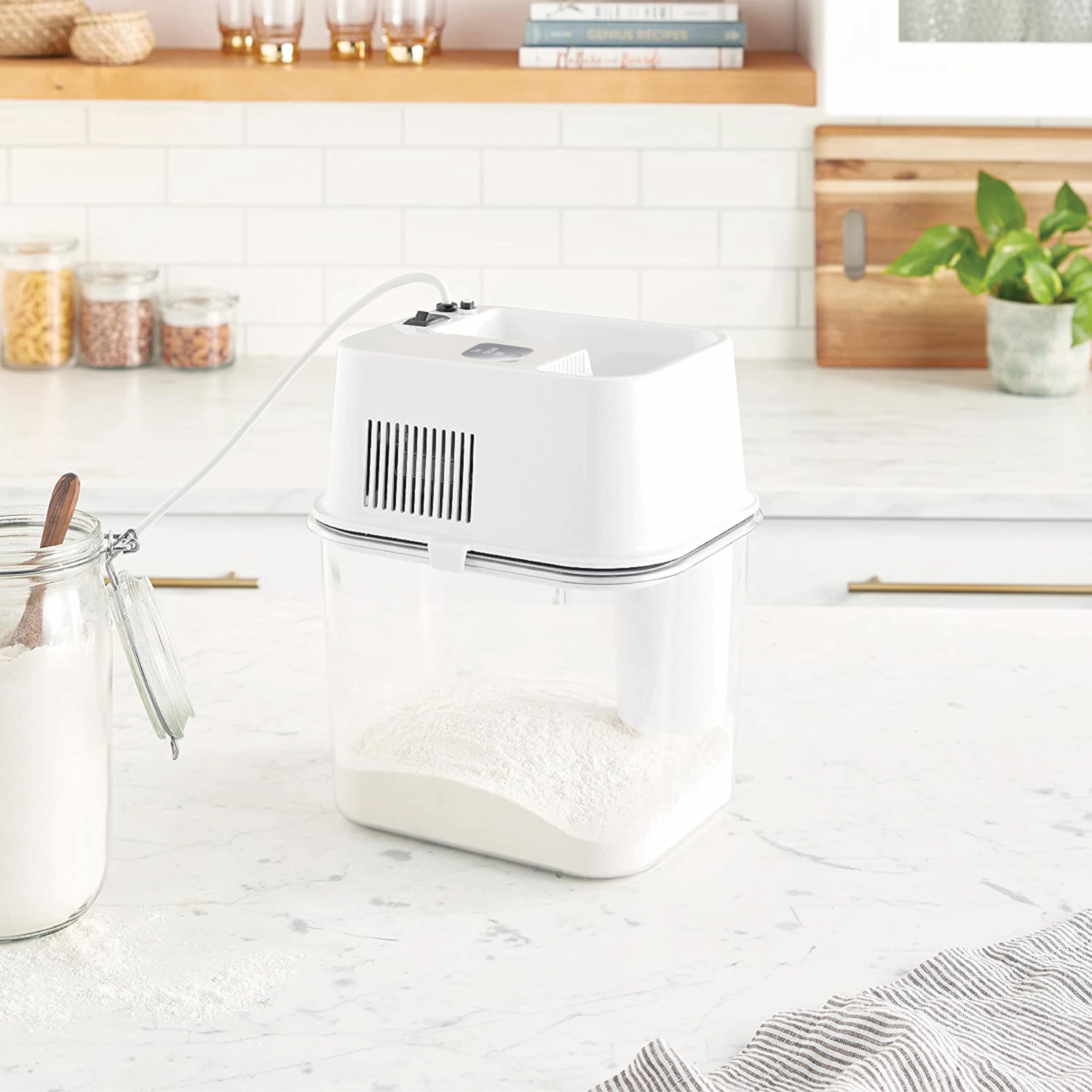 The Kitchen Mill - Electric Grain Mill - High Speed Wheat, Corn, Grain Grinder, Flour Mill - Assembled in the USA - Stainless Steel Milling Chamber