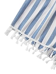 SweatyRocks Women's Sleeveless Striped Wrap V Neck