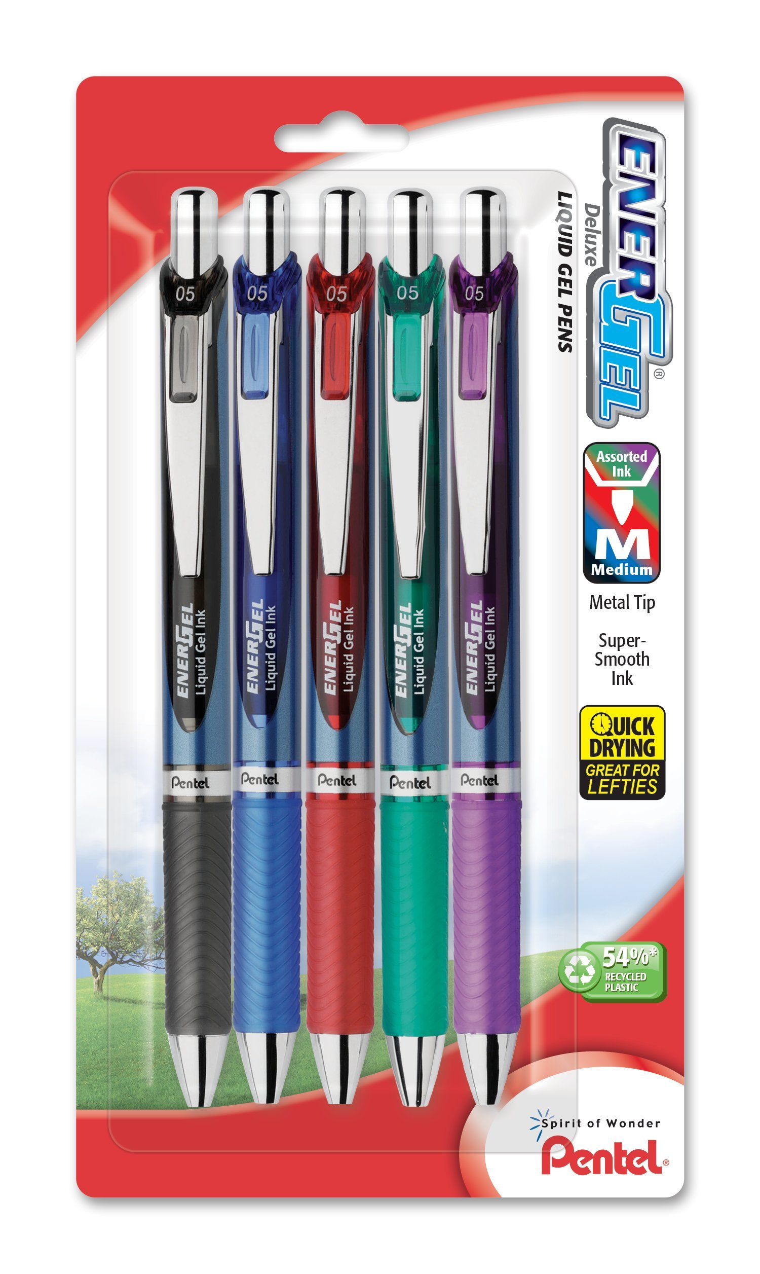 Pentel EnerGel RTX Retractable Liquid Gel Pen 0.5mm Needle Tip Free