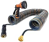 HomeyHoney 3/8'' Retractable EVA Coil Garden Hose