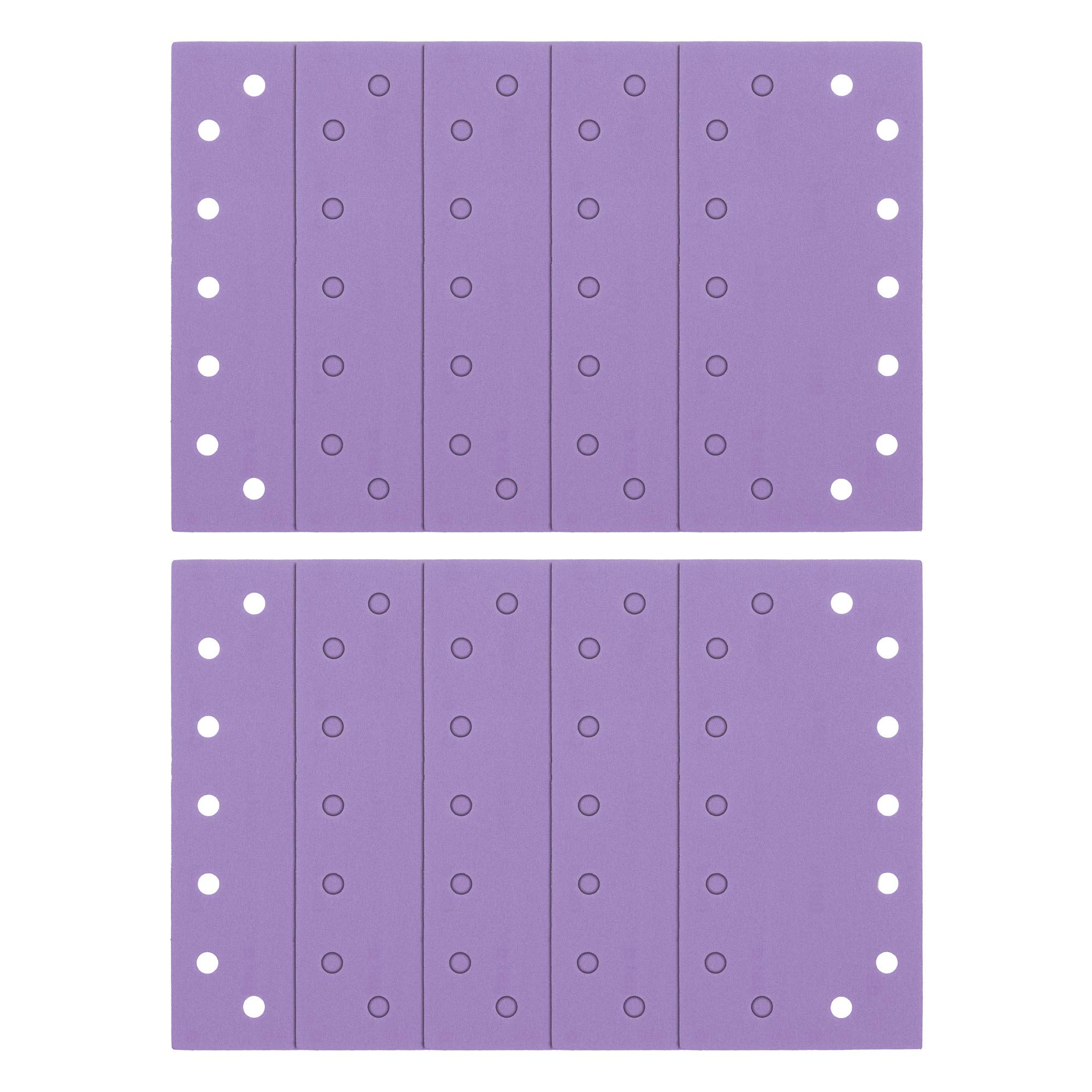 Trend Aluminium Oxide 1/2 Sheet 115 x 230mm 180 Grit Sanding Sheets, AB/HLF/180A, Pack of 10