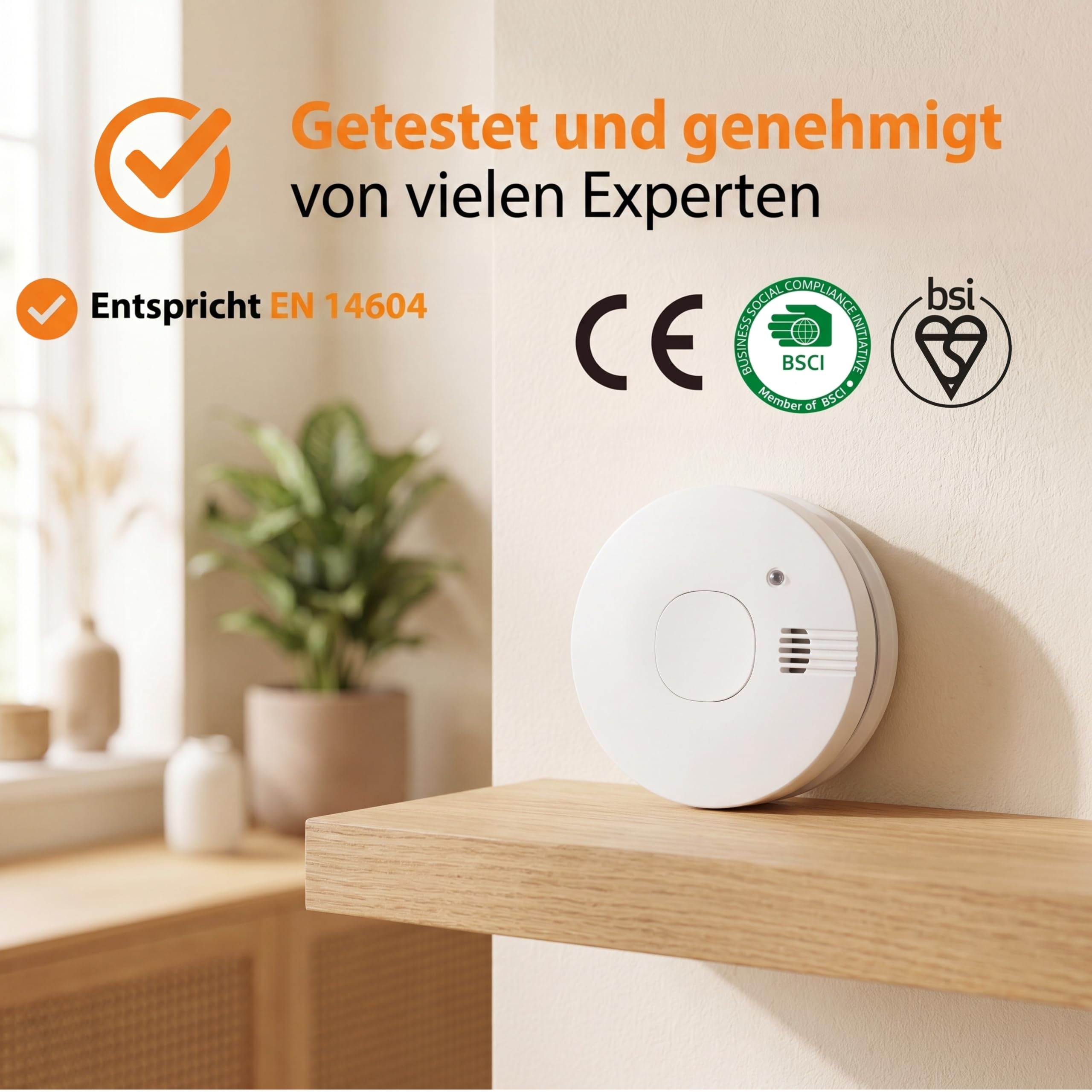 Smartwares Rauchmelder – Austauschbare Batterie mit 5 Jahren Lebensdauer – Schnelle und zuverlässige Erkennung – 85 dB – FSM-11750 2