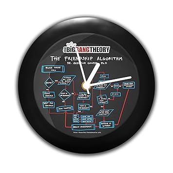 Mc Sid Razz Big Bang Theory TV Series - The Friendship Algorithm | Table Clocks |Desk Clock | Table Clock for Home Decor |Table Clock for Office Birthday Gift