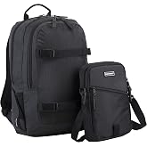 Eastsport (2 for 1) Universal Commuter Backpack w/Matching Shoulder Bag - Black