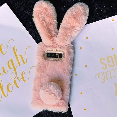 Luxury Bunny Rabbit Fur Plush Case