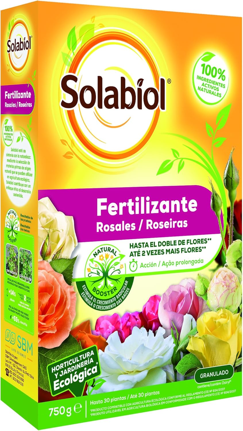 Solabiol - Fertilizante Rosales, 750 g: Amazon.es: Jardín