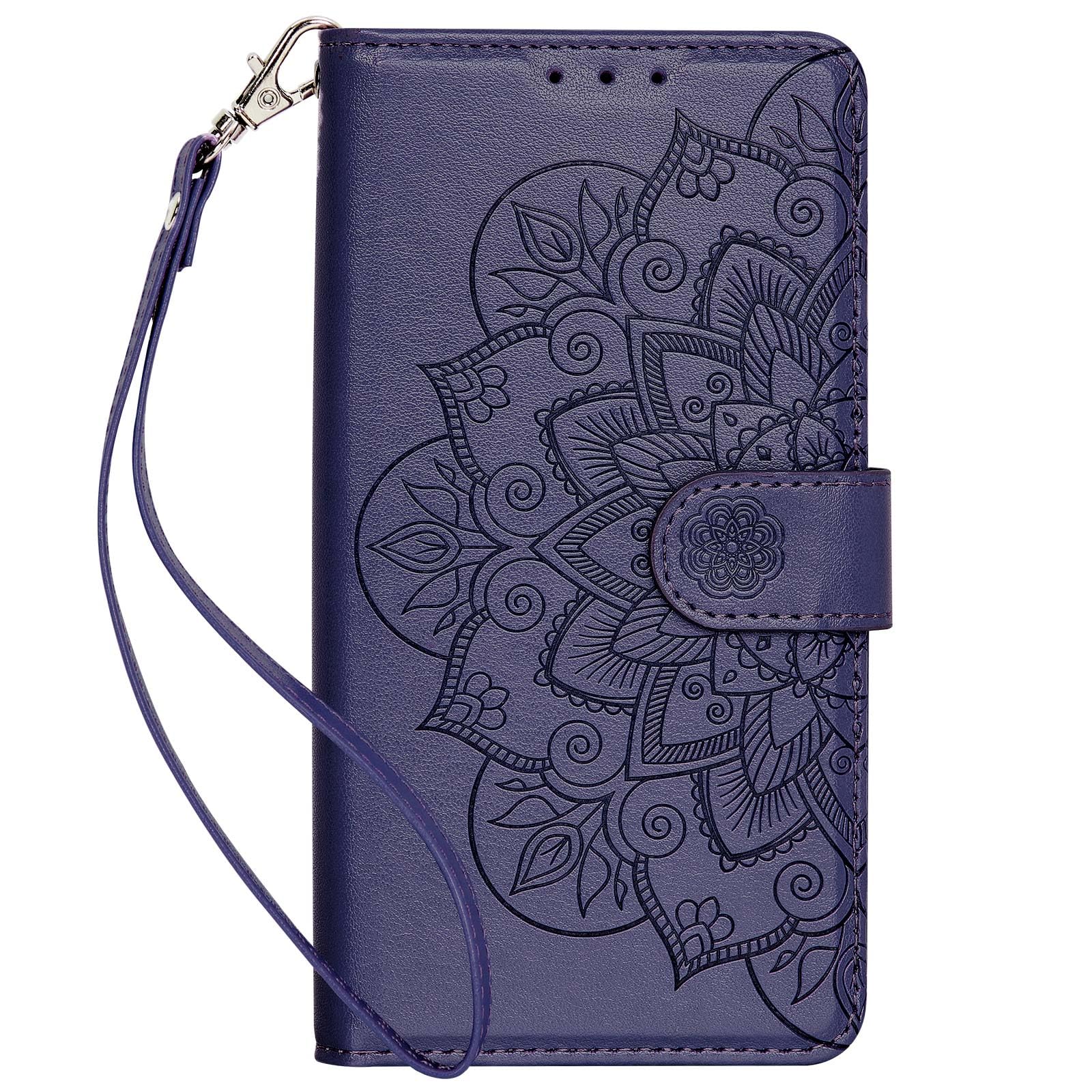 Photo 1 of Ateeky Wallet Case for iPhone 14 Pro,[RFID Blocking] 3 Card Holder with Credit Card Slot Magnetic Protective Leather Flip Cover for iPhone 14 Pro (A-Purple)