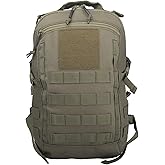 Miramrax 12L Small Backpack Day Pack - Mini Tactical Backpacks Military Daypack Molle Bag Rucksack Bug Out Bag for Hiking Camping Trekking (Green)