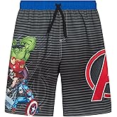 Marvel Boys Swim Trunks - Avengers Spiderman Captain America Spidey and Friends UPF 50+ Quick Dry Boys Swim Shorts (2T-12)