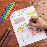 Shuttle Art 504 Pack Colouring Pencils 42 Pre-Sharpened School Set view 7