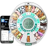 Betife Automatic Pill Dispenser,28-Day Smart Bluetooth Pill Box, Easy Setup | App Support, Pill Case with 6 Alarms &amp; Light Reminder, Electronic Medication Management for Seniors, Monthly Timer Dispenser