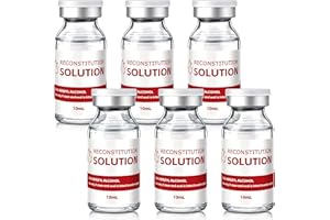 BUGGYBEDS Reconstitution Solution in Glass Vials 10ml 6 Pack, Triple Sealing & Ultra Clean Feature, Made in USA