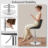 Yaheetech Bar Stool PU Leather Swivel Height Adjustable Backrest Counter Stool view 5