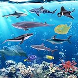 TOYMANY 24PCS Mini Sea Animals Figures Realistic Ocean Figurines Cake Topper view 3