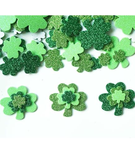 HOWAF Tatouages de trèfle, 96 feuilles Saint-Patrick Tatouage temporaire trèfle Autocollants de tatouage ephemere de trèfle pour enfants adultes HOWAF Tatouages de trèfle, 96 feuilles Saint-Patrick Tatouage temporaire trèfle Autocollants de tatouage ephemere de trèfle pour enfants adultes