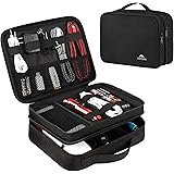 MATEIN Electronics Travel Organizer, Water Resistant Electronic Accessories Case with Handle, Portable Tech Travel Gifts for 