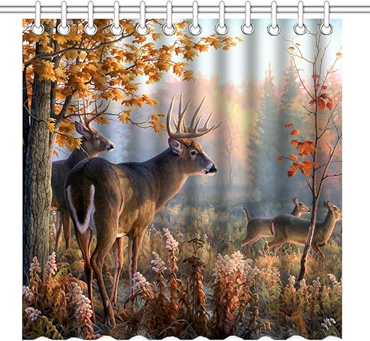 Amazon Com Wknoon 72 X 72 Inch Shower Curtain Autumn Nature