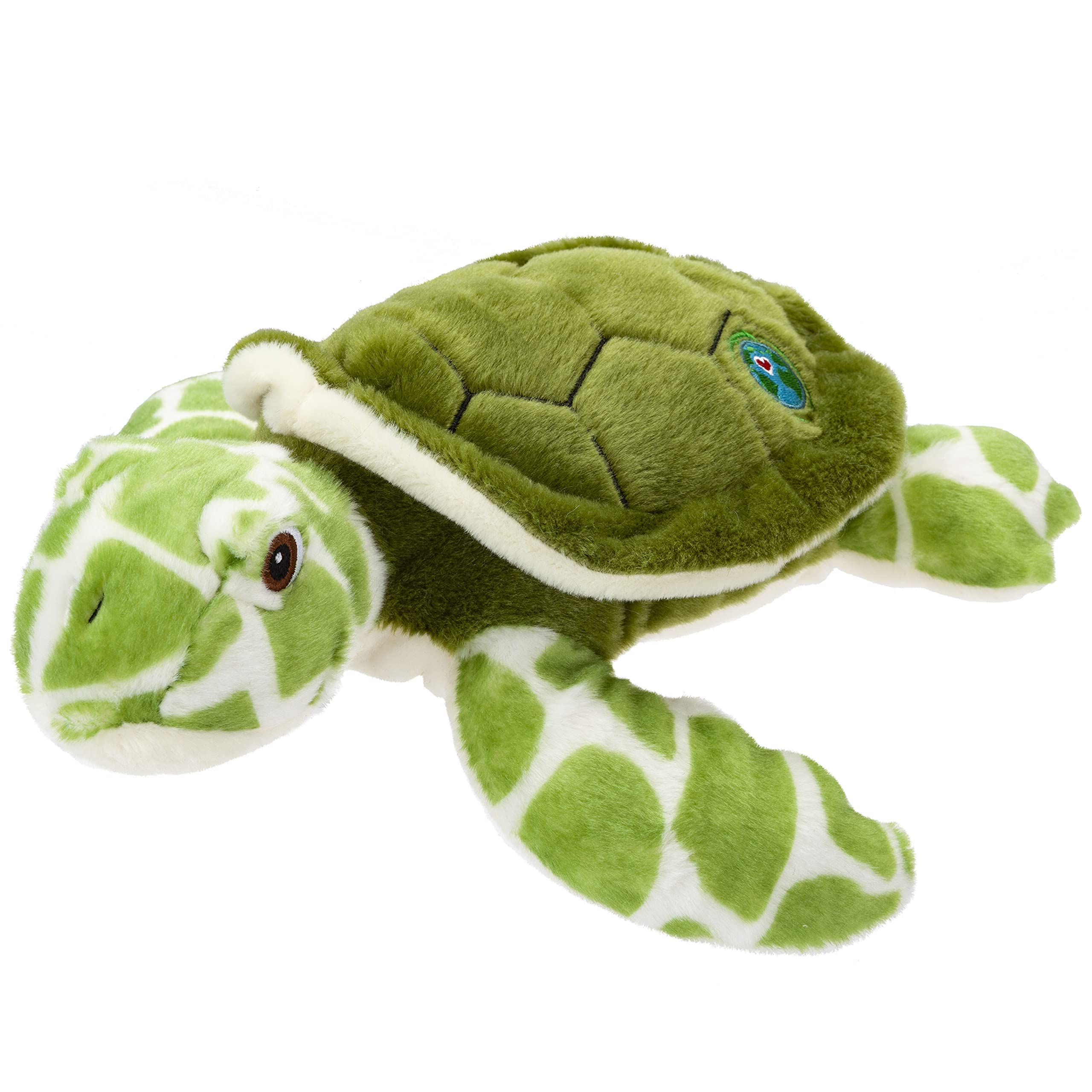 PMS VFM - Sea Turtle 30cm Eco Friendly Toy - Super Soft Cuddly Green & White Marine Ocean Animal Fluffy Plush Made From 100% Recycled Material - Your Planet
