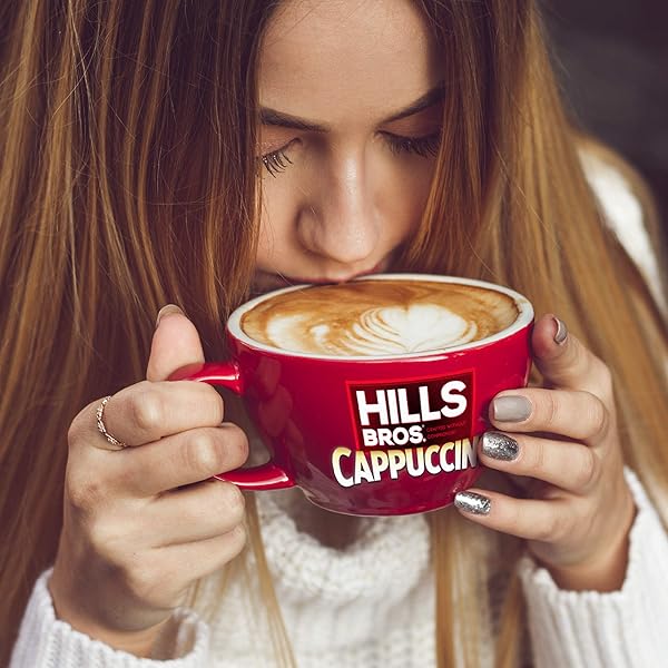 HILLS BROS. INSTANT CAPPUCCINO MIX, SUGAR FREE DOUBLE MOCHA (12 OZ, PACK OF 1) – CONVENIENT AND VERSATILE, INSTANT HOT OR ICED COFFEE, FROTHY & RICH CHOCOLATE FLAVOR – JUST ADD WATER
