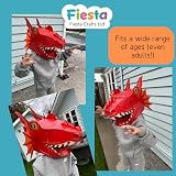 Fiesta Crafts Red Dragon 3D Mask Craft Kit for Kids & Adults - Easy Assemble view 4