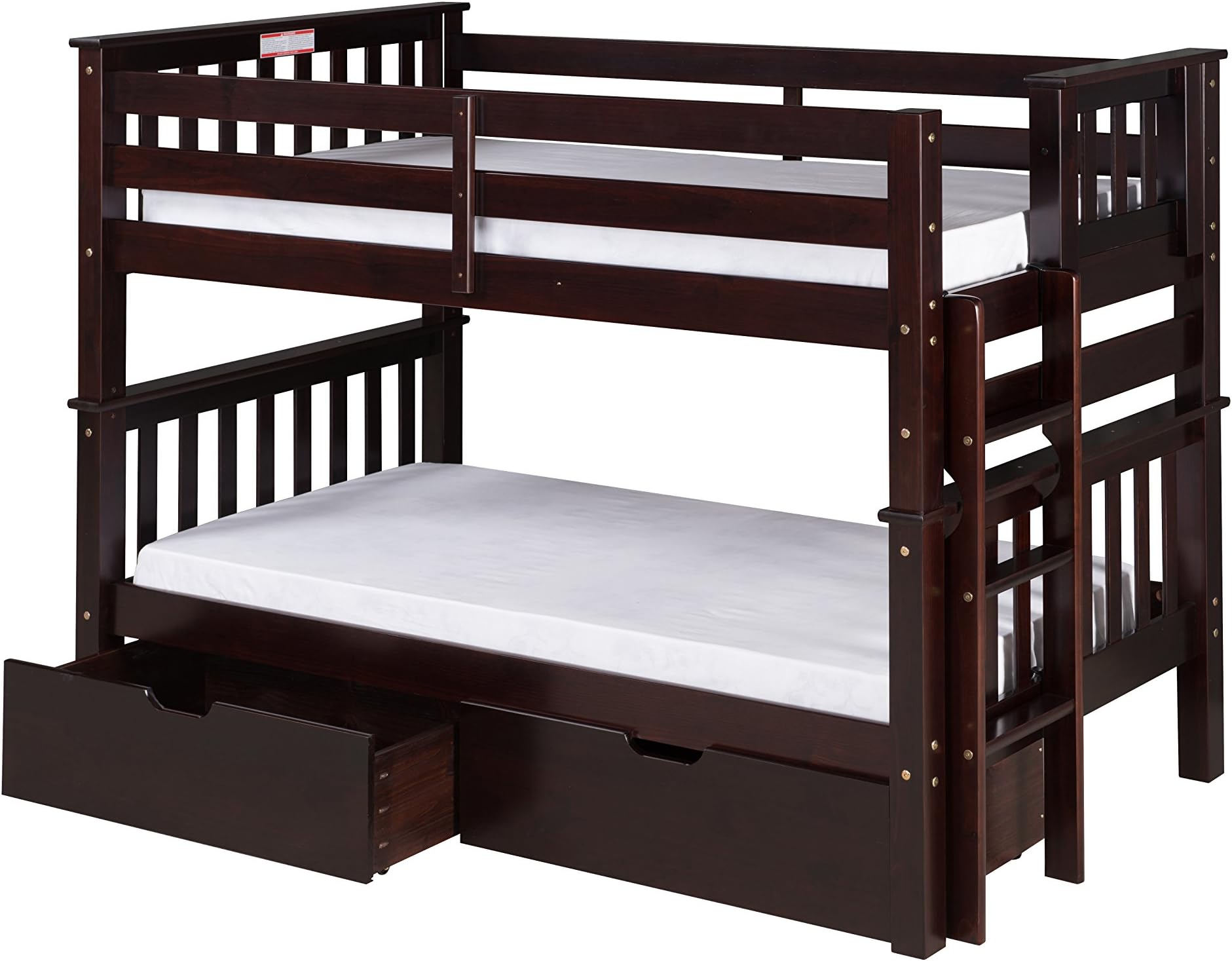Camaflexi Santa Fe Bunk, Twin over Twin, Cappuccino