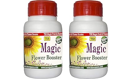 TSR Organic fertilisers & Pesticides Magic Flower Booster 100% Organic Nano Technology Product 125 ml + 125ml