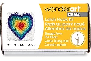 Spinrite 426301 Caron Shaggy Latch Hook Kit, 12 by 12", from The Heart