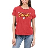 Junk Food NFL - Retro Script Lines - Officially Licensed Women's Short Sleeve Fan Tee