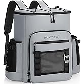Hulongo Large 52cans Waterproof Insulated Cooler Backpack for Men & Women, Leak Proof Backpack Cooler, Soft, 8Gal