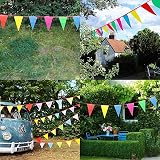 Pubiao 40M Bunting Banner 80 Flags Multicolor Nylon Triangle Flag Pennants view 5