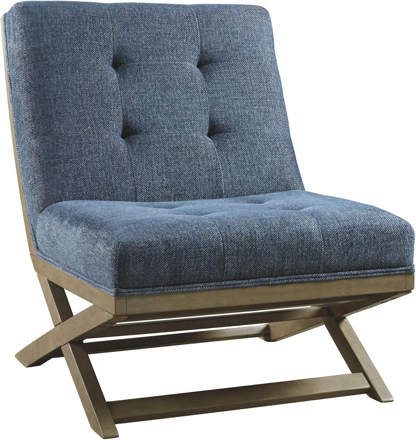 Best navy armless living room chair
