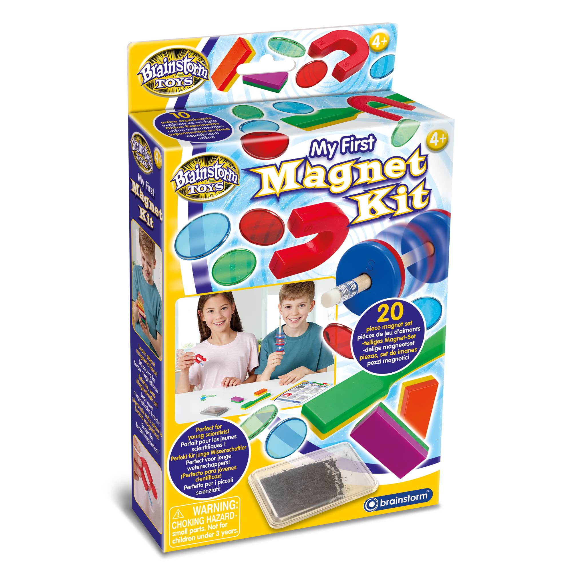 Brainstorm Toys My First Magnet Kit – 20-Piece colourful Set, STEM Educational Magnet Science Toy, Perfect for Young Scientists and Explorers
