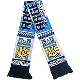 Argentina Scarf | Soccer Fan Scarf | 3 Star World Cup Winners | Premium Acrylic Knit