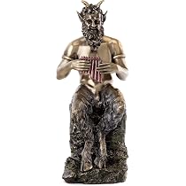 Amazon.com: Top Collection Pan the Faun Statue-Greek Mythology God ...