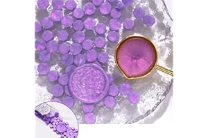 100 Pcs Wax Seal Beads Glitter Octagons Sealing for Stamp Envelope Wedding Invitations