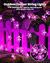 Brightown 60 LED Solar String Lights Flower Outdoor