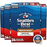 Seattle’s Best Coffee, Medium Roast K-Cup Coffee Pods, Portside, Arabica, 4 Boxes (96 Pods Total)