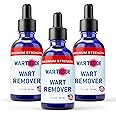 Warticide Fast-Acting Wart Remover - Effective Plantar and Genital Wart Removal with Natural Ingredients - Attacks Warts On Contact, Easy Dropper Application (3 Bottles, 1 fl oz Each)