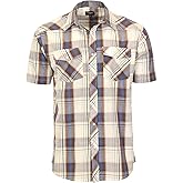 Gioberti Mens Western Cowboy Short Sleeve Shirt with Snap Buttons