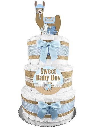 llama diaper cake
