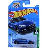 Hot Wheels Tesla Models S 226/250 2019 Month Card, Blue