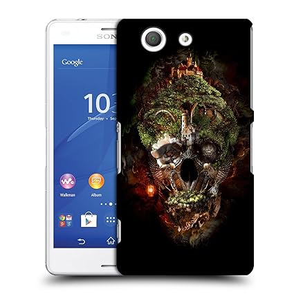 Head Case Designs Offizielle Riza Peker Schloß Schädel 7 Ruckseite Hülle für Sony Xperia Z3 Compact / D5803