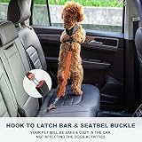 IOKHEIRA Dog Seat Belt Car Harness ISOFIX LATCH Safety Orange view 7