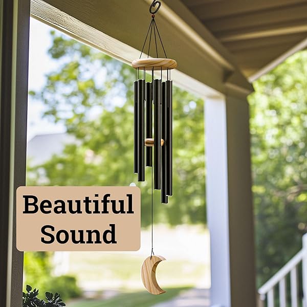 WIND CHIMES FOR OUTSIDE – 32″ ALUMINUM & PINE WOOD RELAXING WINDCHIMES OUTDOORS UNIQUE – LARGE WIND CHIME – MEMORIAL WIND CHIMES FOR LOSS OF LOVED ONE – MEMORIAL WINDCHIMES IN MEMORY OF A LOVED ONE