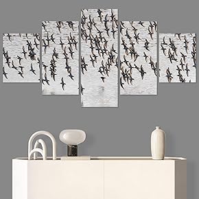 SIGNWIN 5 Panel Canvas Wall Art Modern Art...